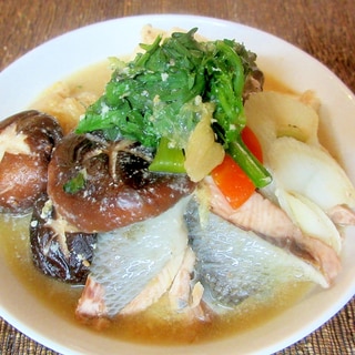 鮭と白菜の豆乳味噌鍋